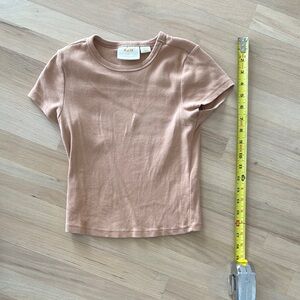 Maeve Tan Crop Top